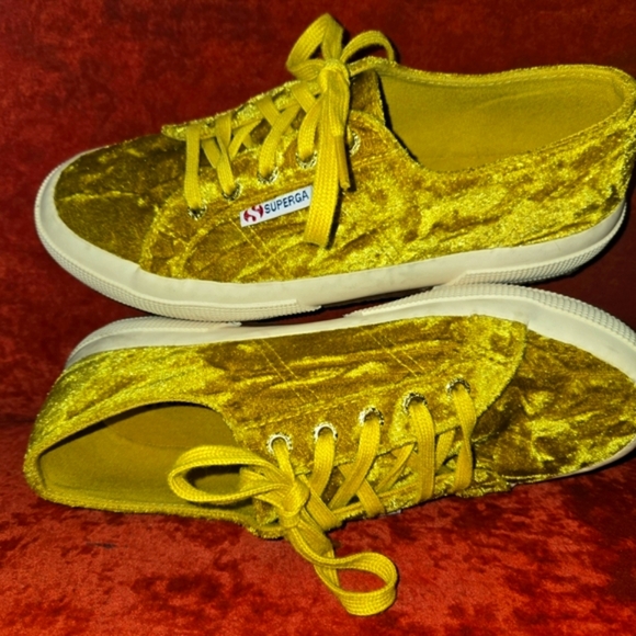 SUPERGA CRUSHED OX VELVET SNEAKERS LACE-UP LOW-TOP NWOT W 7 M 5 1/2 RETRO FLY - Picture 6 of 12